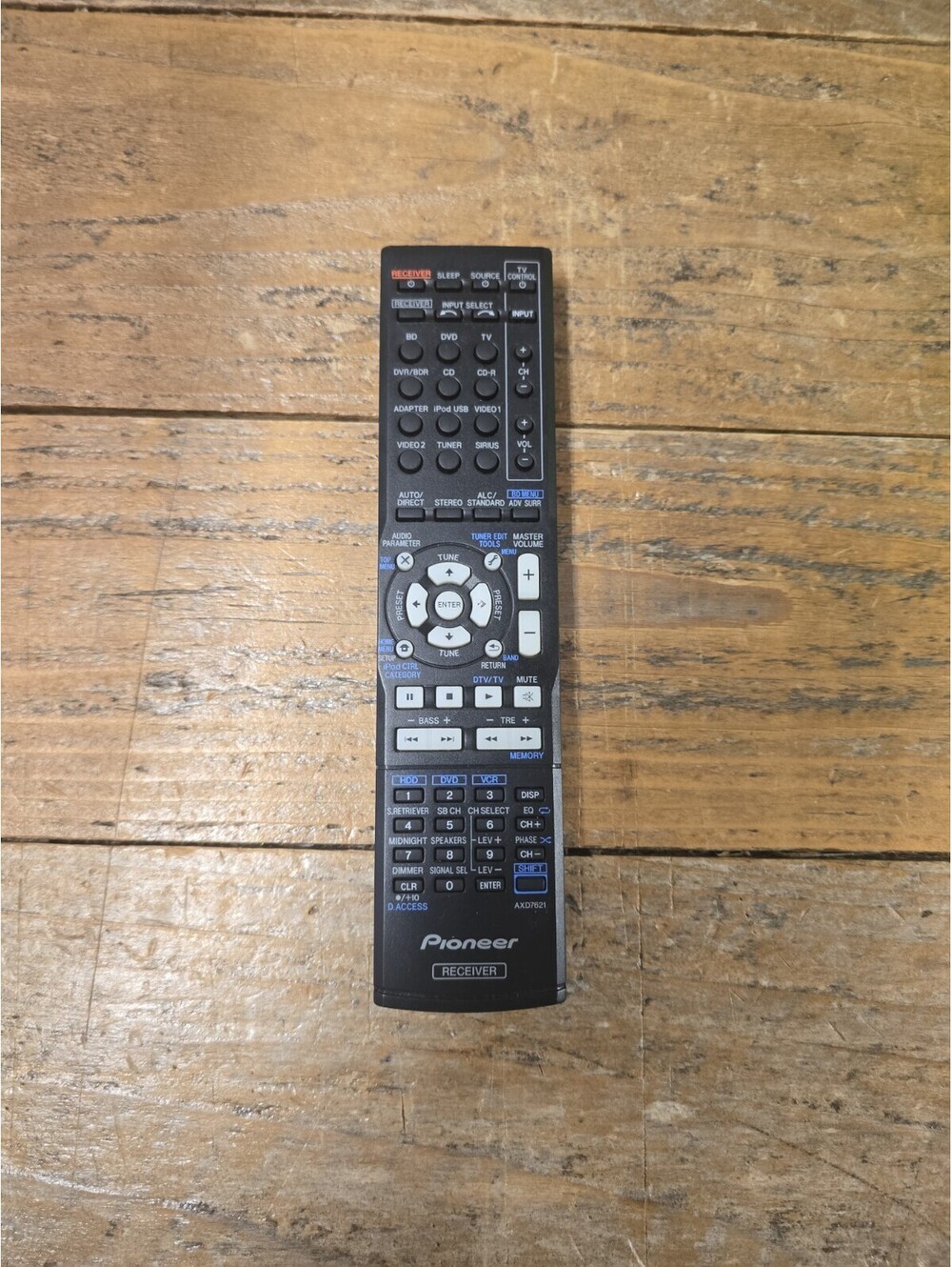 AXD7621 For Pioneer AV Receiver Replace Remote VSX-821K VSX-921K No Back Cover